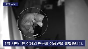 [자막뉴스] '곰 복면' 쓰고 상습 절도&hellip;잠깐 벗었다 덜미