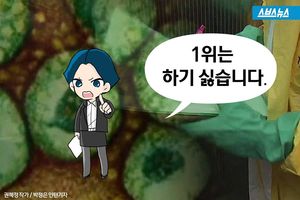 "이런 불명예스러운 1위는 하기 싫습니다"