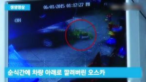 [생생영상] 순식간에 차에 깔린 3살 아이&hellip;기적의 생존