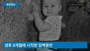 [생생영상] 걸음마도 못 뗀 아기가 암벽등반을?&hellip;완전 정복