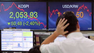 그리스 충격에 증시 급락&hellip;코스피 3년만에 최대 하락