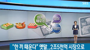[취재파일] 편의점과 도시락의 이유 있는 '나 홀로 호황'