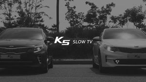 기아차 "신형 K5 슬로우TV 영상 3일 만에 30만뷰 돌파"