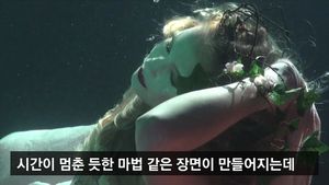 [생생영상] '물은 캔버스, 빛은 물감'&hellip;물 속에서 만나는 또 다른 세상