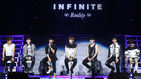 섬네일이미지  4:새 미니앨범 '리얼리티'(Reality)를 발표한 그룹 인피니트가 13일 오후 서울 송파구 방이동 올림픽공원 올림픽홀에서 열린 쇼케이스에서 취재진의 질문에 답하고 있다.