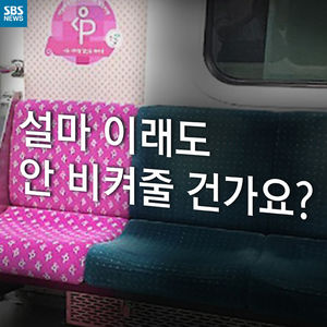 [카드뉴스] 좌석&middot;바닥 핑크색으로&hellip;확 달라진 '임산부 배려석'