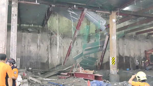 동대구역 공사장 바닥 붕괴 '아찔'&hellip;12명 부상