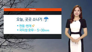 [날씨] 전국 곳곳에 소나기&hellip;폭염 잠시 주춤