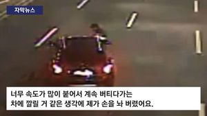 [자막뉴스] "경적 왜 울려" 보복운전&hellip;차로 밀친 난폭 운전자