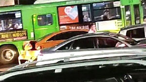 초행길 내비게이션 보다가 4중 추돌&hellip;7명 경상