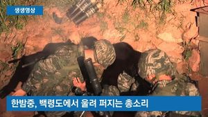 [생생영상] 조명탄 터지자, 방아쇠 당기는 해병대&hellip;실전같은 야간 훈련
