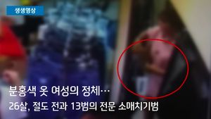 [생생영상] 번개 같은 손놀림&hellip;거울에 '딱' 걸린 소매치기女