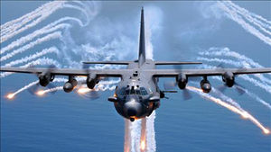 아프간 병원 폭격한  하늘위 '유령' AC-130H 기종