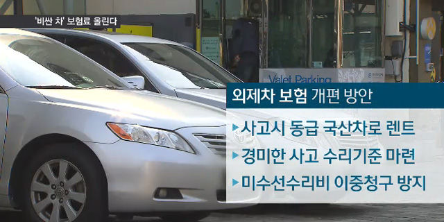 외제차 보험 개편 방안