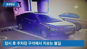 [생생영상] 보험금 타려고&hellip;아버지 외제차에 불 지른 아들
