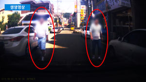 [생생영상] 사이드미러에 '쿵'&hellip;CCTV 보니 수상한 움직임