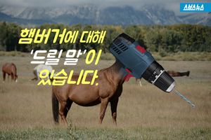 햄버거에 대해 '드릴 말'이 있습니다