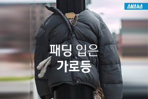 "패딩 입은 가로등? 이상한 광경"&hellip; 알고보니 훈훈한 배려