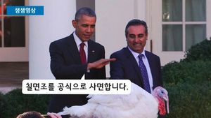 [생생영상] 美 백악관에서 열린 유쾌한 칠면조 특별 사면식 행사