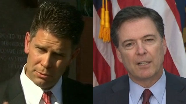 보디치 FBI LA지부 부지부장(좌) 코미 FBI 국장(우)