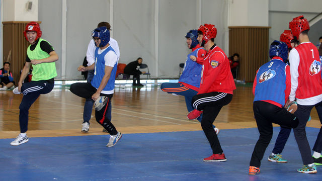 메인이미지  6 : 12일 춘천시 한림대체육관에서 '제1회 소양강배 전국 닭싸움 대회'가 열렸다. 이 대회는 춘천시가 닭갈비의 고장을 알리고자 마련했다.
