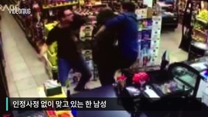 [비디오머그] 순식간에 상황 역전&hellip; 편의점 폭행 사건, 알고 보니 '반전'