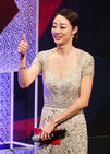 섬네일이미지  3:28일 오후 서울 강서구 등촌동 SBS공개홀에서 열린 2015 슈퍼모델선발대회에서 사회를 맡은 최여진이 객석을 향해 엄지손가락을 치켜올리고 있다. 