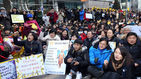 섬네일이미지  4:27일 오후 서울 종로구 주한일본대사관 앞에서 '일본군 위안부 문제 해결을 위한 정기 수요시위'가 열리고 있다. 