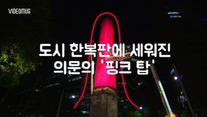 [비디오머그] 도시 한복판에 세워진 '핑크 콘돔 탑'?