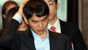 [슬라이드 포토] 3연패에 곤혹스러운 이세돌 9단