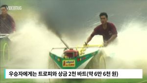 [비디오머그] 농부들의 치열한 접전! 태국 경운기 경주 대회