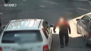 [비디오머그] 마주오던 車에 손을 '턱'&hellip;보험사기 현장 포착