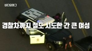 [비디오머그] 항복하는가 싶더니&hellip;경찰차 절도 시도한 간 큰 女