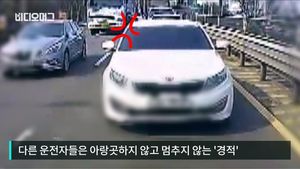 [비디오머그] 45초 동안 계속된 경적&hellip;30대 男 난폭운전으로 검거