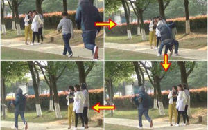 中 길가 아동납치극 실험&hellip;"아무도 제지하지 않았다"