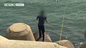 [자막뉴스] 손맛 느끼려고&hellip;테트라포드서 위험천만 낚시