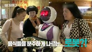 [비디오머그] 앞치마 두르고 서빙하는 로봇&hellip;中 이색 식당