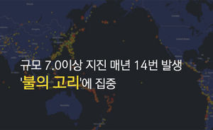 [마부작침] 규모 7.0이상 지진 매년 14번 발생&hellip;'불의 고리'에 집중