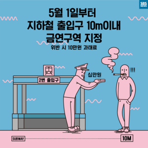 [카드뉴스] 지하철역 출구에서 흡연을 금하라