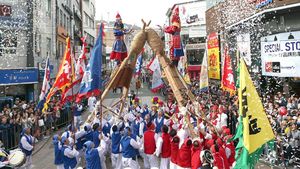 [슬라이드 포토] 부산 조선통신사 축제 행렬