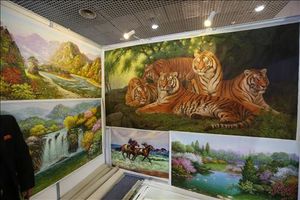 北, '中실크로드박람회' 첫 참가&hellip;호랑이 그림&middot;산삼 판매