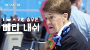 [비디오머그] '59년째 비행 중'&hellip;미국 80세 최고령 승무원 화제
