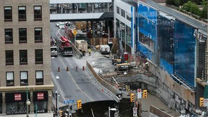 캐나다 수도 오타와 중심가서 대형 싱크홀 '소동'
