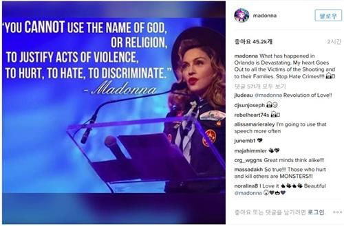 (사진=연합뉴스/마돈나 인스타그램 캡처)