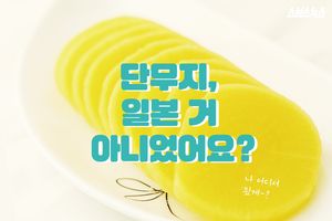 단무지, 일본 거 아니었어요?