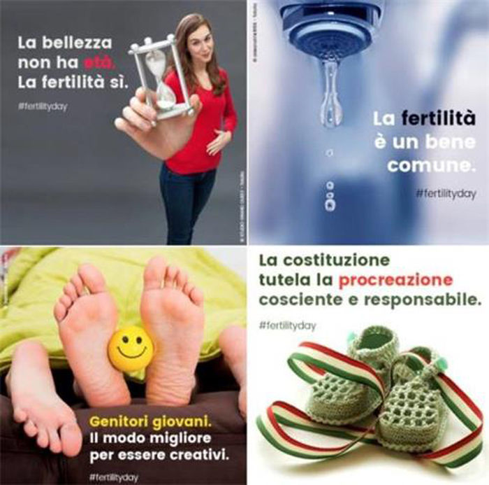 이탈리아 '생식의 날' 캠페인의 광고 (사진=연합뉴스/작가 로베르토 사비아노 페이스북 캡처)