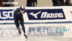 [비디오머그] 부상 악몽 완벽히 지운 이승훈, 동계 AG 스피드 스케이팅 10,000m 금메달