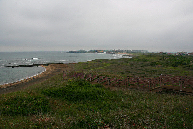 나무 데크에 오르면, 그 자체로 전망대가 된다.