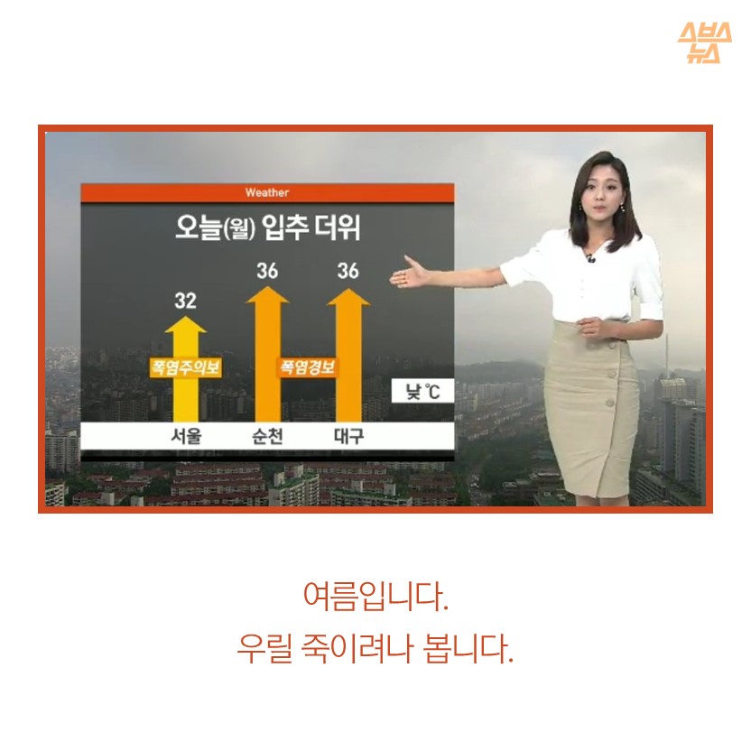 섬네일이미지  2:여름입니다.
우릴 죽이려나 봅니다.
