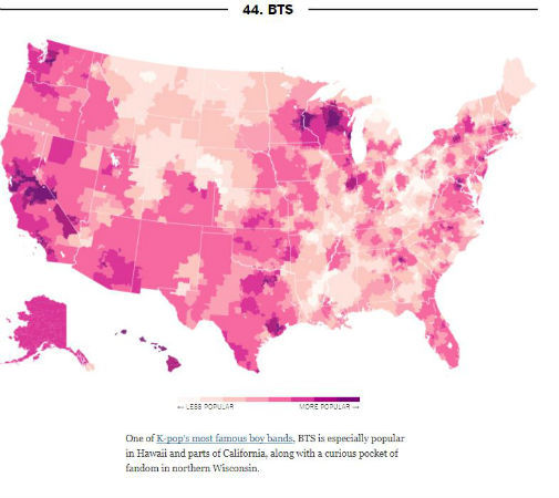 [SBS Star] BTS Listed on NYT's 'What Music Do Americans Love the Most?'